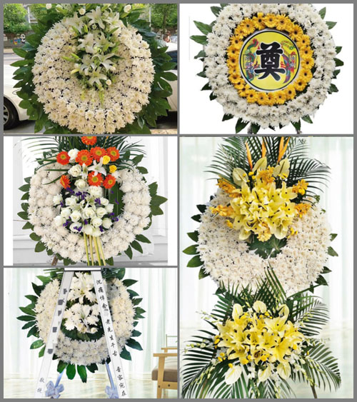 陕西咸阳市永寿县常宁镇果纳村花圈速递