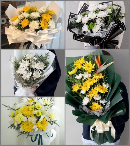 陕西咸阳市永寿县常宁镇果纳村白事花束代送